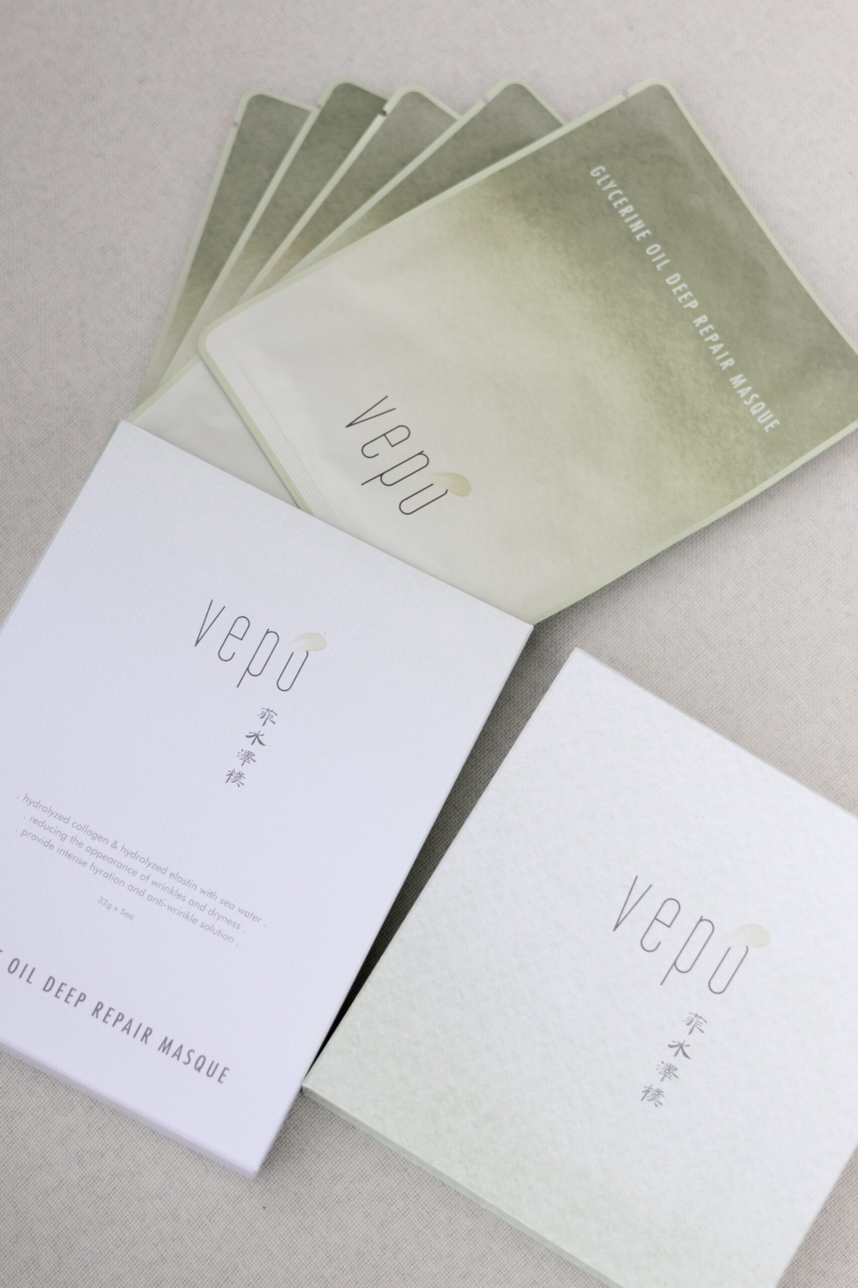 Vepó Glycerine Oil Deep Repair Masque 高度保濕抗敏修復面膜 (5片) - Image 5