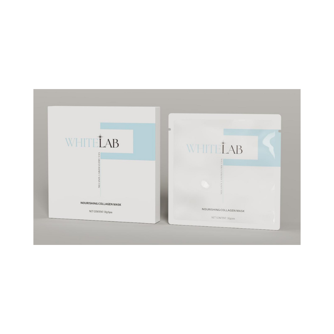 WhiteLab Collagen Mask 蠶絲蛋白修護面膜 (5片)